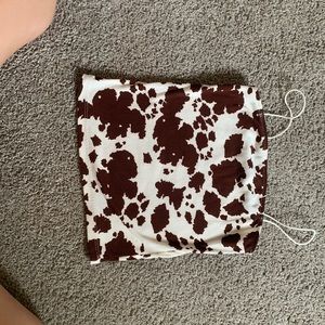 Cow print tank top never worn